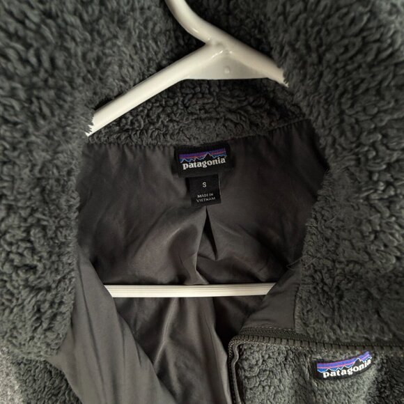 Patagonia Fleece Vest Gray Women Small Full Zip Lined Pockets Chest Los Gatos - Picture 11 of 15